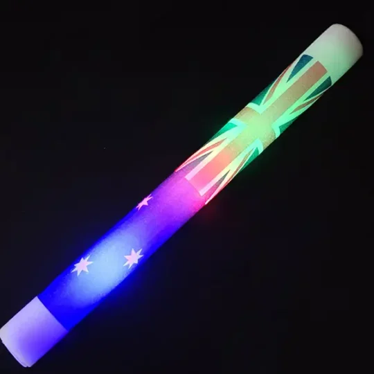 Foam Glow Sticks – 360 Degree Printing – 50 PCS Bulk