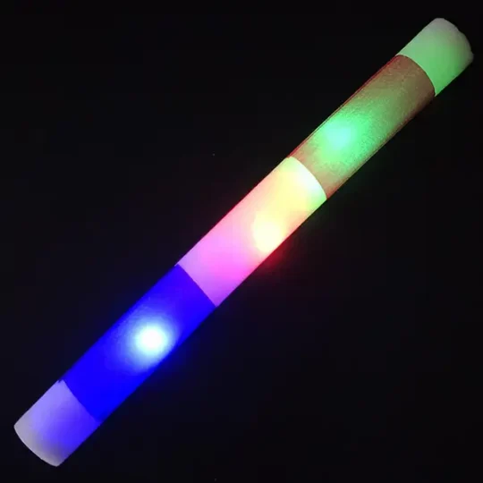 Italy Flag Foam Glow Sticks – 360 Degree LED Printed – 50 PCS Bulk Wholesale