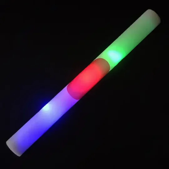 LED Foam Light Sticks – 360 Degree Printing – 50 PCS Bulk