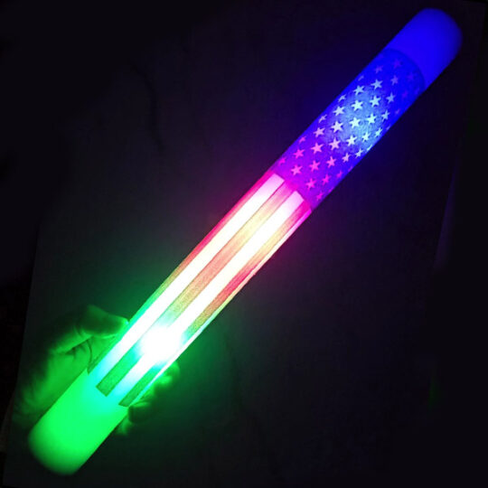 Custom 360° Printed LED Foam Glow Sticks - Bulk for Events and Branding