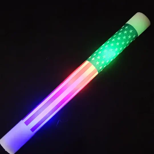LED Foam Glow Sticks – 360 Degree Printing – 50 PCS
