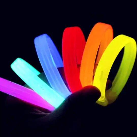 Triple Wide Glow Bracelets